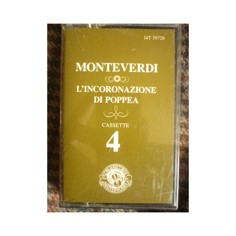 Monteverdi L'Incoronazione di Poppea Cassette 4 CBS Records 14T 39738