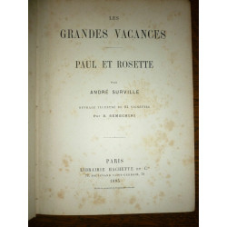 André surville Les Grandes vacances paul et rosette Librairie hachette