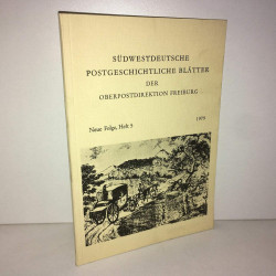 Südwestdeutsche Postgeschichtliche Blätter der Oberpostdirektion...