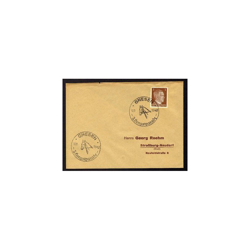 Allemagne n 706 Yv. cachet WW2 GNESEN Mi. 782