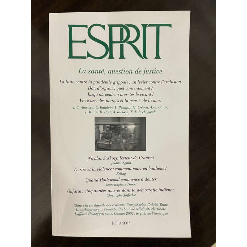 Revue Esprit Juillet 2007