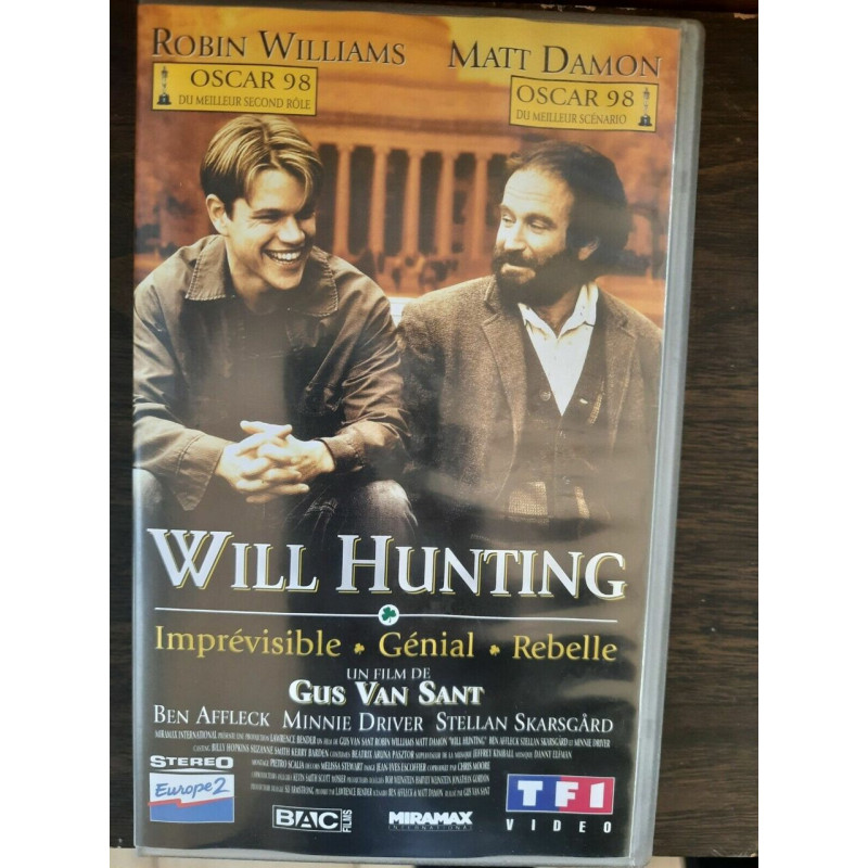 Cassette Vidéo - Will Hunting Film avec Robin Williams