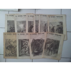 lot 10 numéros du journal LA SCIENCE POPULAIRE entre 74 et 84 1881