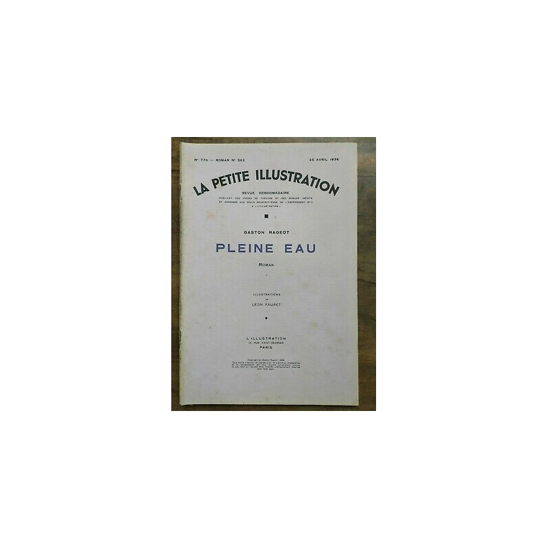 La Petite illustration n770 Roman Nº362 25 Avril 1936