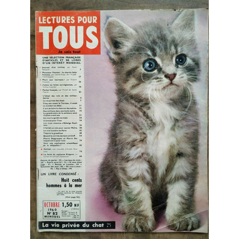 Lectures pour tous n82 Octobre 1960 Lectures pour tous Je sais tout