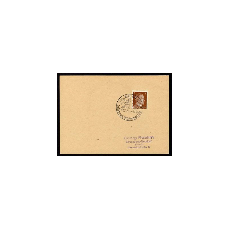Allemagne n 706 Yv. cachet WW2 SILLIAN Timbre Allemand Hitler Mi 782