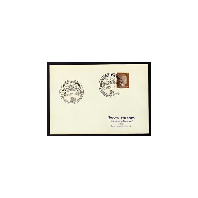 Allemagne n 706 Yv. cachet WW2 BUCHSWEILER Timbre Allemand Mi n 782