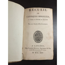 Recueil de Cantiques Spirituels