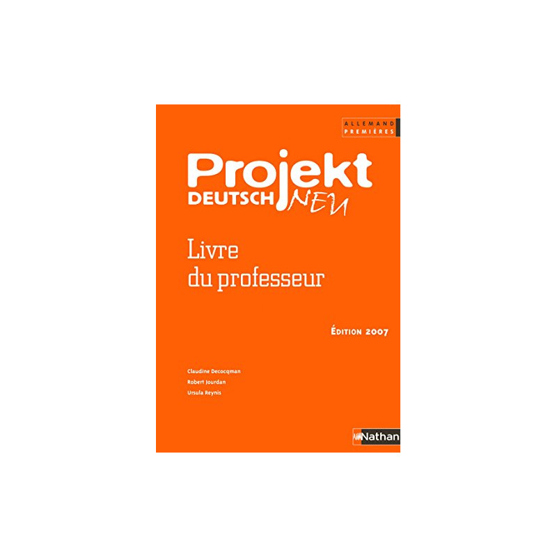 Projekt Deutsch Neu 1res ( livre du professeur)