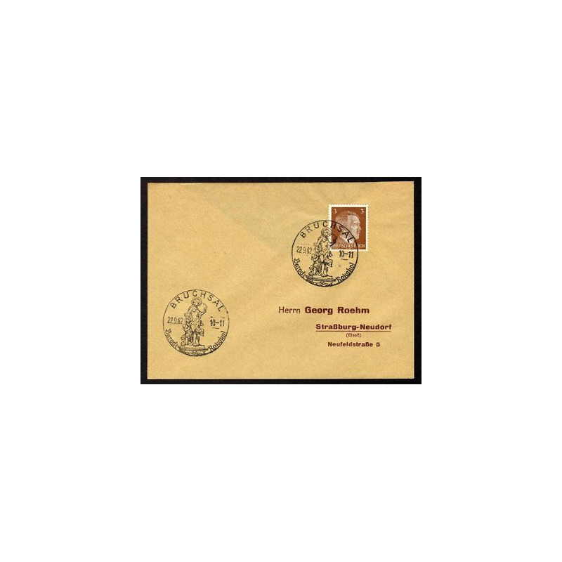 Allemagne n 706 Yv. cachet WW2 BRUCHSAL Mi. 782