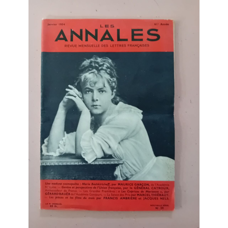Revue Les annales des lettres françaises N° 39