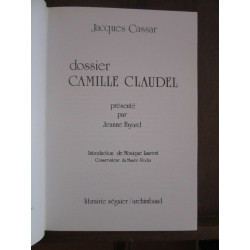 Jacques cassar Dossier Camille Claudel présenté par Jeanne