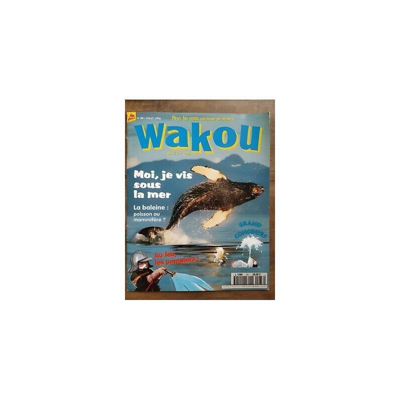 Wakou Nº88 Juillet 1996 moi je vis sous la mer