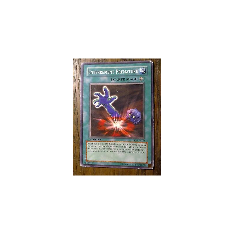 Enterrement Prématuré SD6-FR020 Yu-Gi-Oh