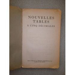 Nouvelles tables à cinq décimales avec supplément