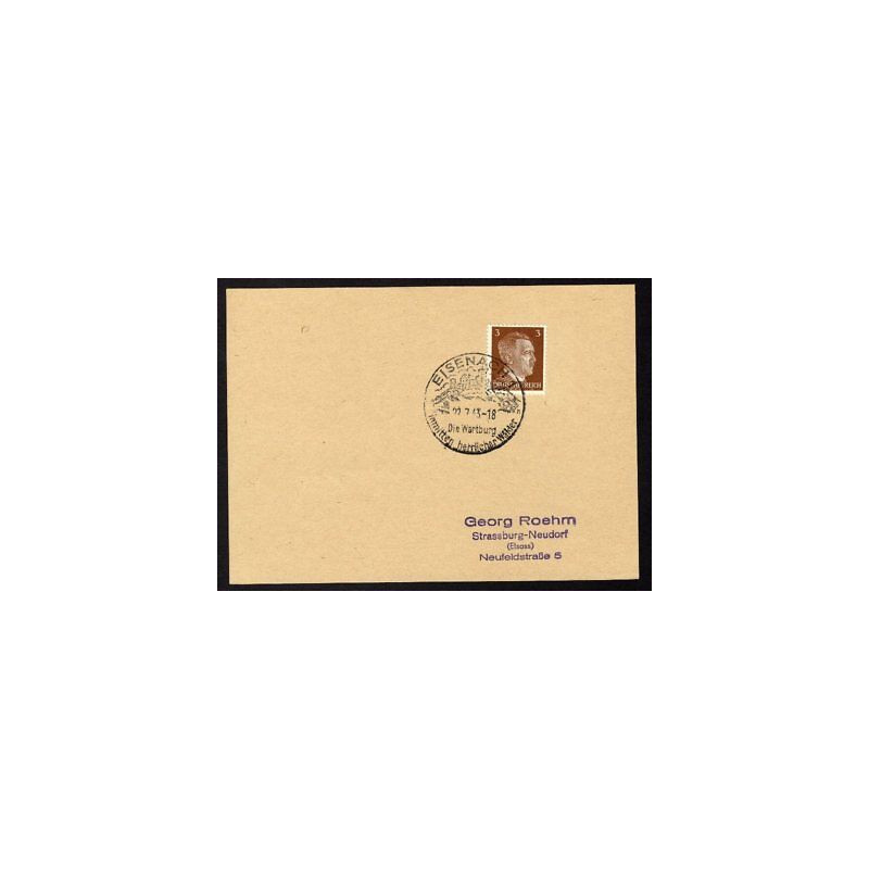 Allemagne n 706 Yv. cachet WW2 EISENACH 1 Timbre Allemand Hitler...