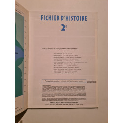 Fichier d'histoire 2e
