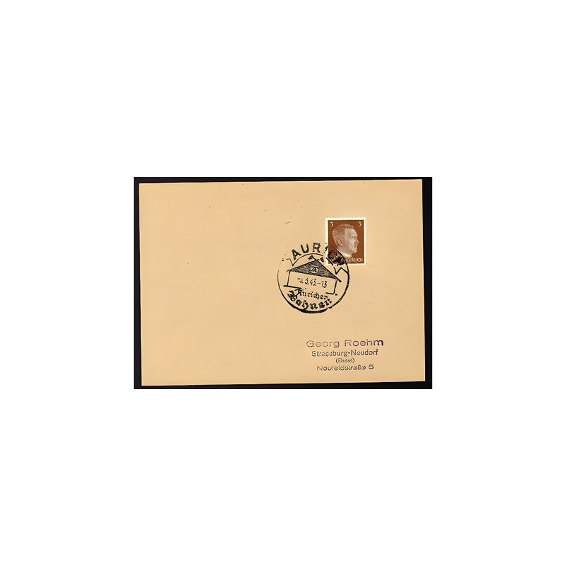 Allemagne n 706 Yv. cachet WW2 AURICH Timbre Allemand Hitler Mi n 782