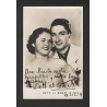 Carte photo couple DETT et BOB dédicacée 0202