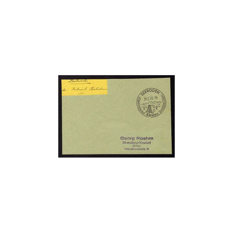 Postsache Absender Postamt SEEBODEN du 240243