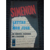 simenon LETTRE à MON JUGE
