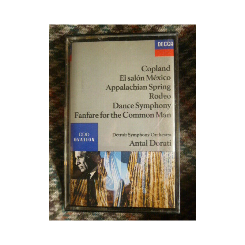 Copland El Salon Mexico-Detroit Symp. Orchestra-Dorati Cassette...