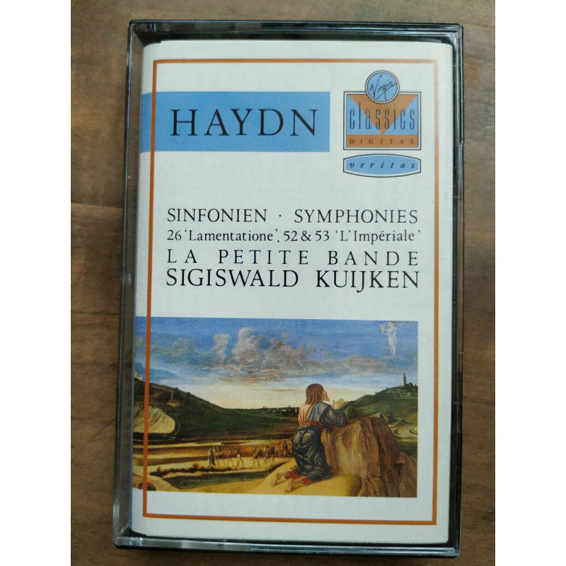 Haydn Symphonies No 26 52 53 - Sigiswald Kuijken Cassette Audio-K7