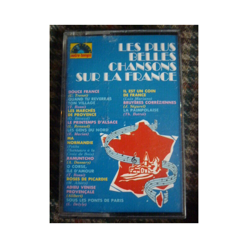 LES PLUS BELLES CHANSONS SUR LA FRANCE Cassette Audio-K7 EMI MLGDK 153