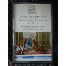 Johann Sebastian Bach Brandenburg Concertos 2-5-6.Cassette...