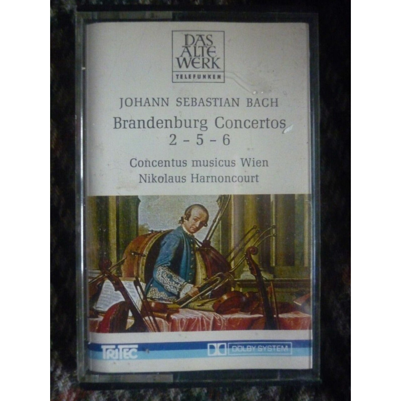 Johann Sebastian Bach Brandenburg Concertos 2-5-6.Cassette...