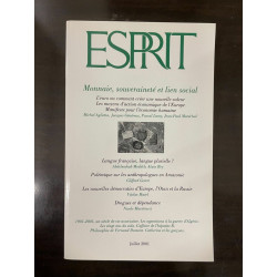 Revue Esprit Juillet 2001