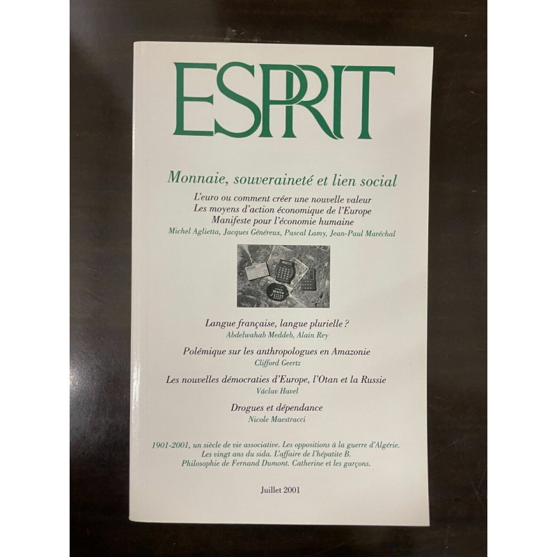 Revue Esprit Juillet 2001