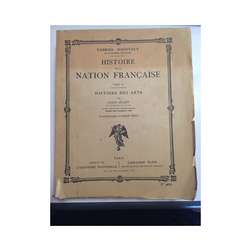 HISTOIRE DE LA NATION FRANCAISE TOME XI HISTOIRE DES ARTS PAR...