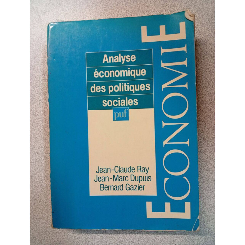 Analyse économique des politiques sociales