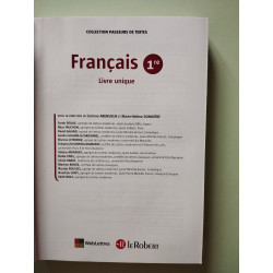 Français 1re / Livre unique / Collection "Passeurs de textes"