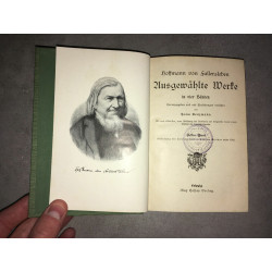 Hoffmann von Fallersleben Ausgewählte Werke HESSES 4 Bänden in 1...
