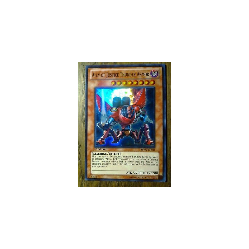 Ally of Justice Thunder Armor HA02-EN021 Yu-Gi-Oh