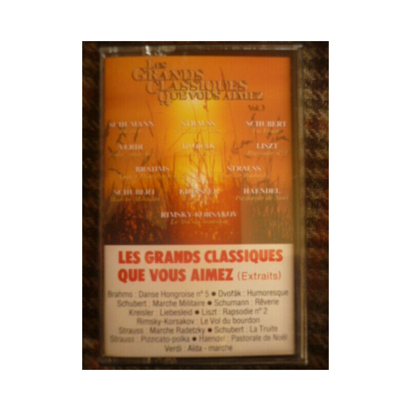 LES GRANDS CLASSIQUES QUE VOUS AIMEZ VOL.3 Cassette Audio-K7 CBS...