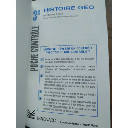 3e histoire géo poche contrôle