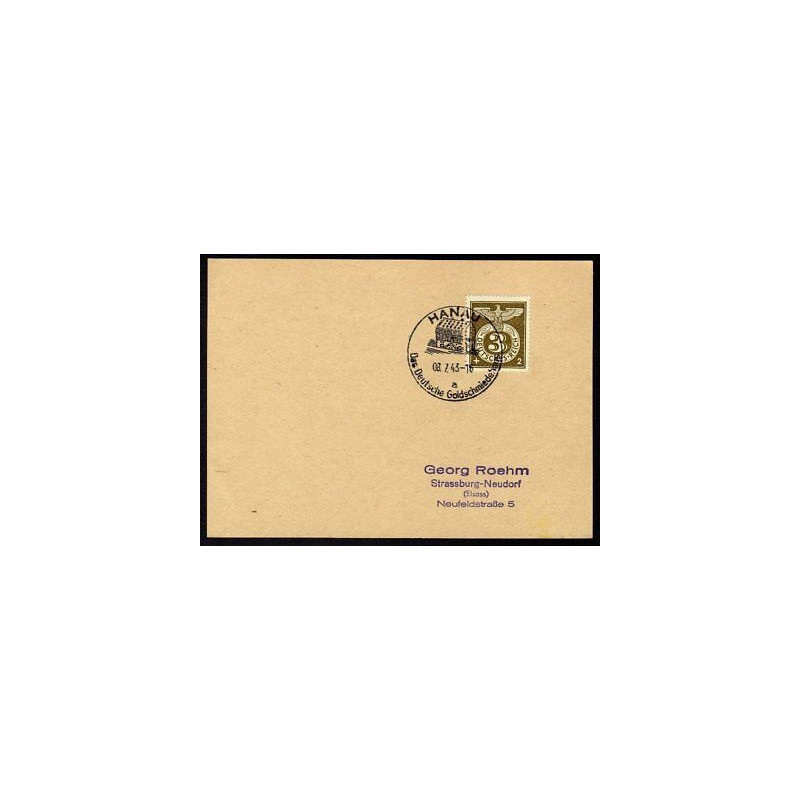 Allemagne n 762 Yv. cachet WW2 HANAU a Mi. 830