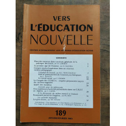 Vers l'éducation nouvelle n189 janvier février 1965