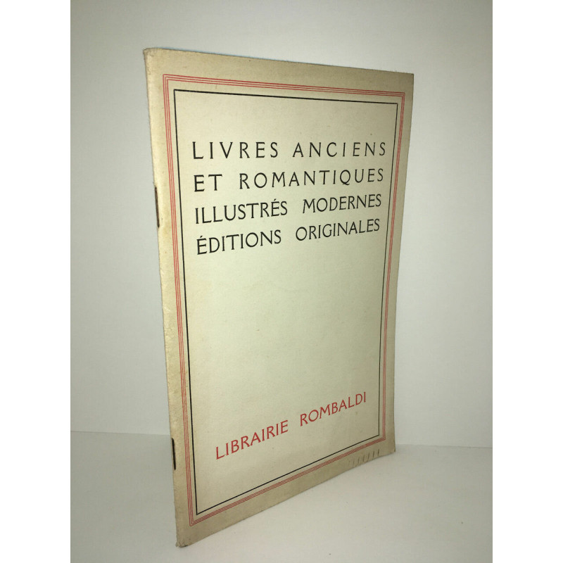 Catalogue de vente n 2 de la LIBRAIRIE ROMBALDI LIVRES ANCIENS 1944