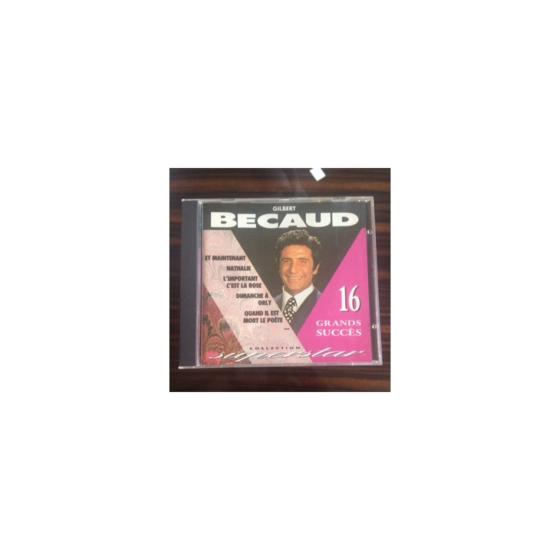GILBERT BECAUD - 16 GRANDS SUCCES - COLLECTION SUPER STARS