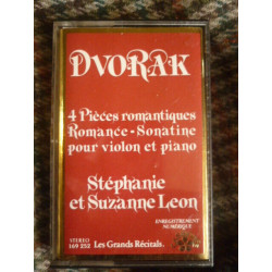 Dvorak 4 Pièces romantiques-Stéphanie S. Leon Cassette Audio-K7...