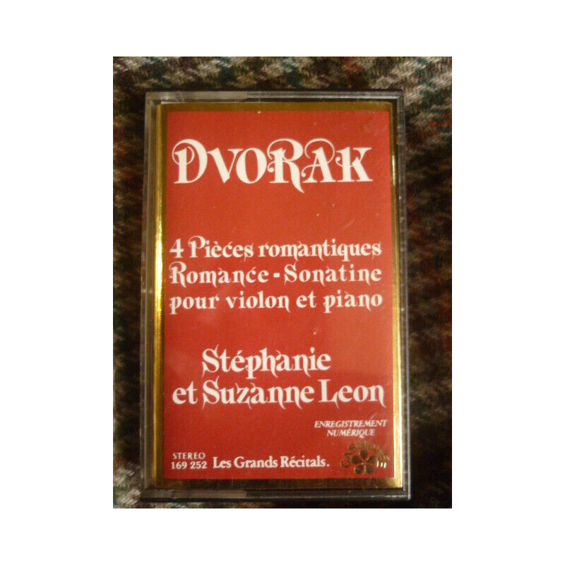 Dvorak 4 Pièces romantiques-Stéphanie S. Leon Cassette Audio-K7...