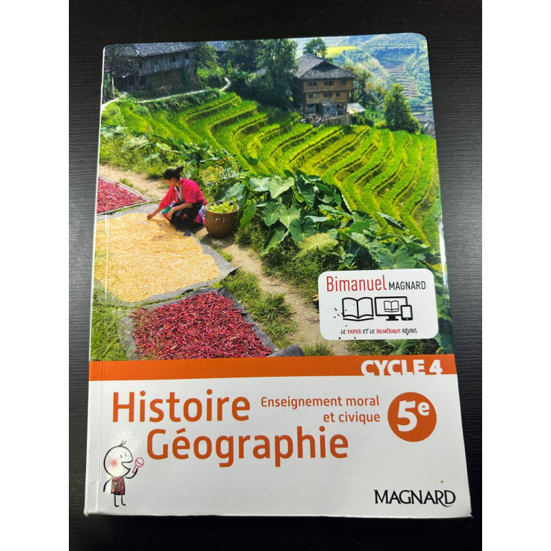 Histoire Géographie EMC 5e (2016) – Manuel élève: Bimanuel Magnard...