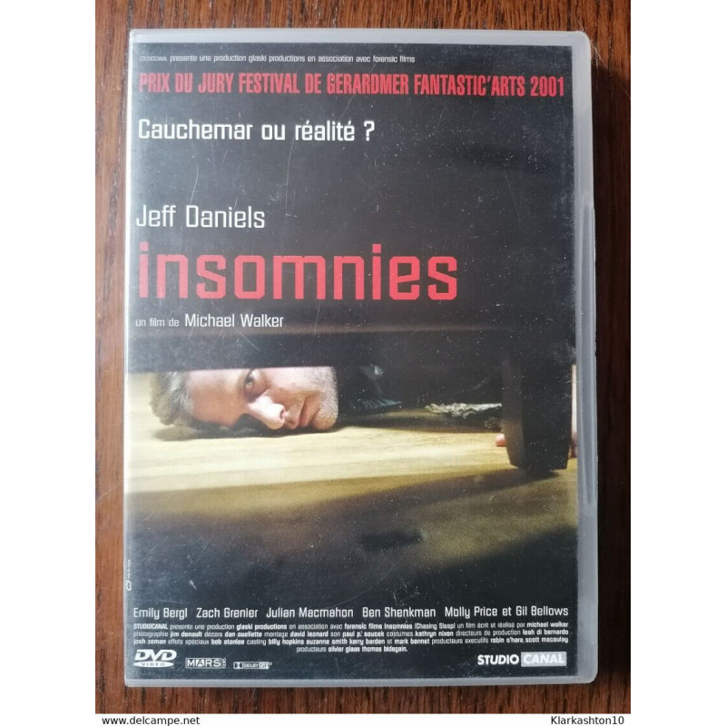 DVD Insomnies Jeff Daniels Emily Bergl