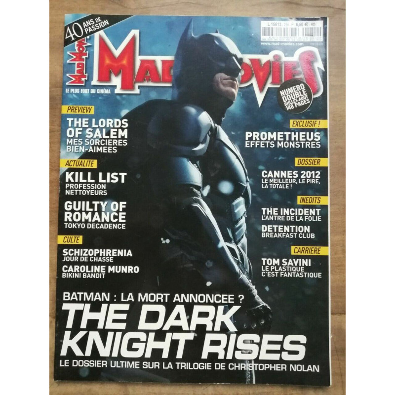Mad Movies Nº 254 Juillet Août 2012
