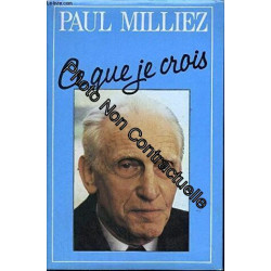 Ce que je crois
