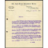 Facture THE anglo french INFORMATION BUREAU Edmond Tissier LONDRES UK